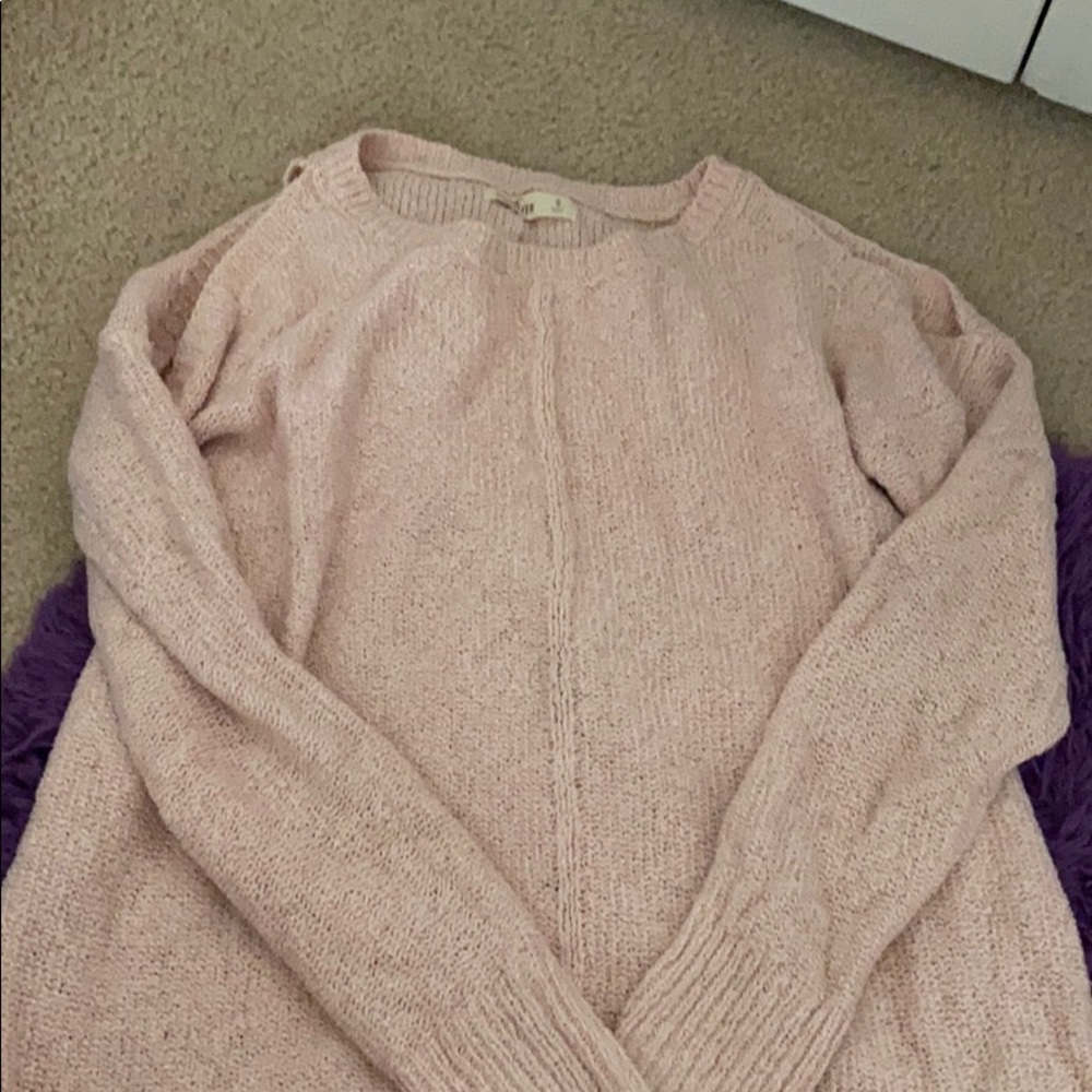 Cold shoulder sweater